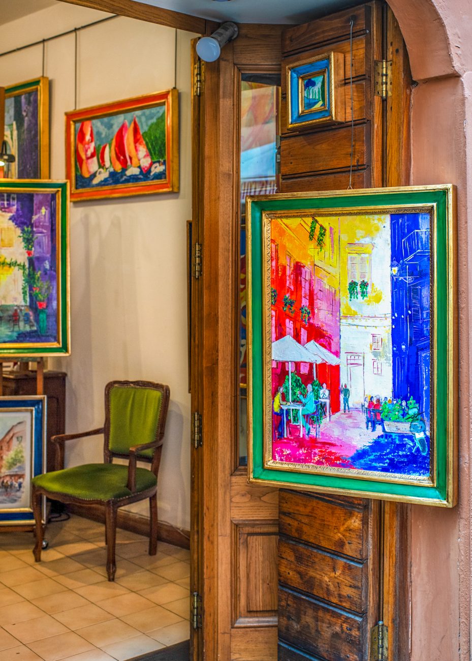 Via Margutta, known for art galleries in Rome