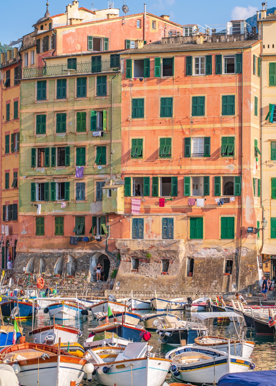 Colorful waterfront of Camogli, Italy
