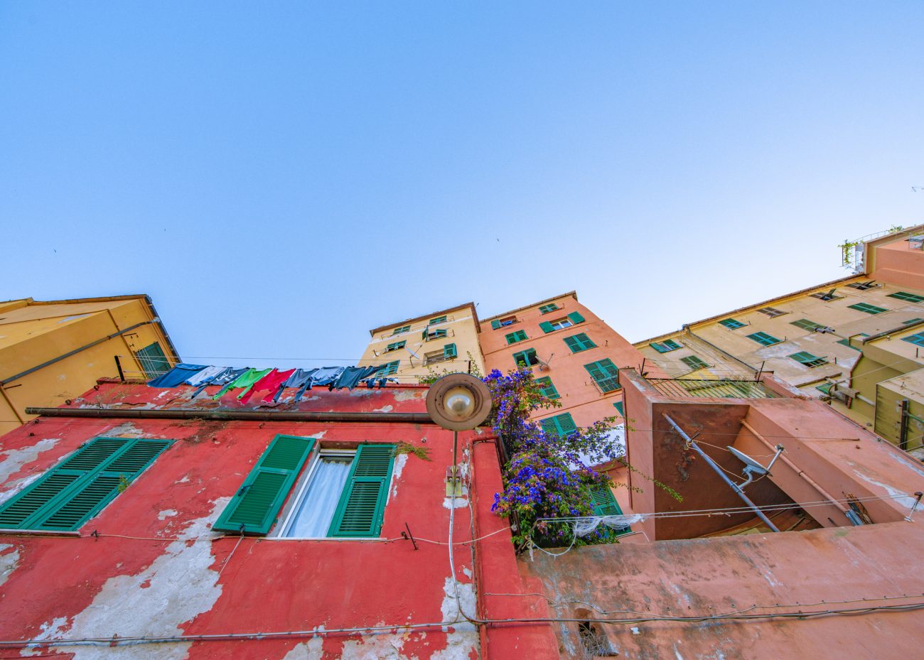 Camogli traditional houses