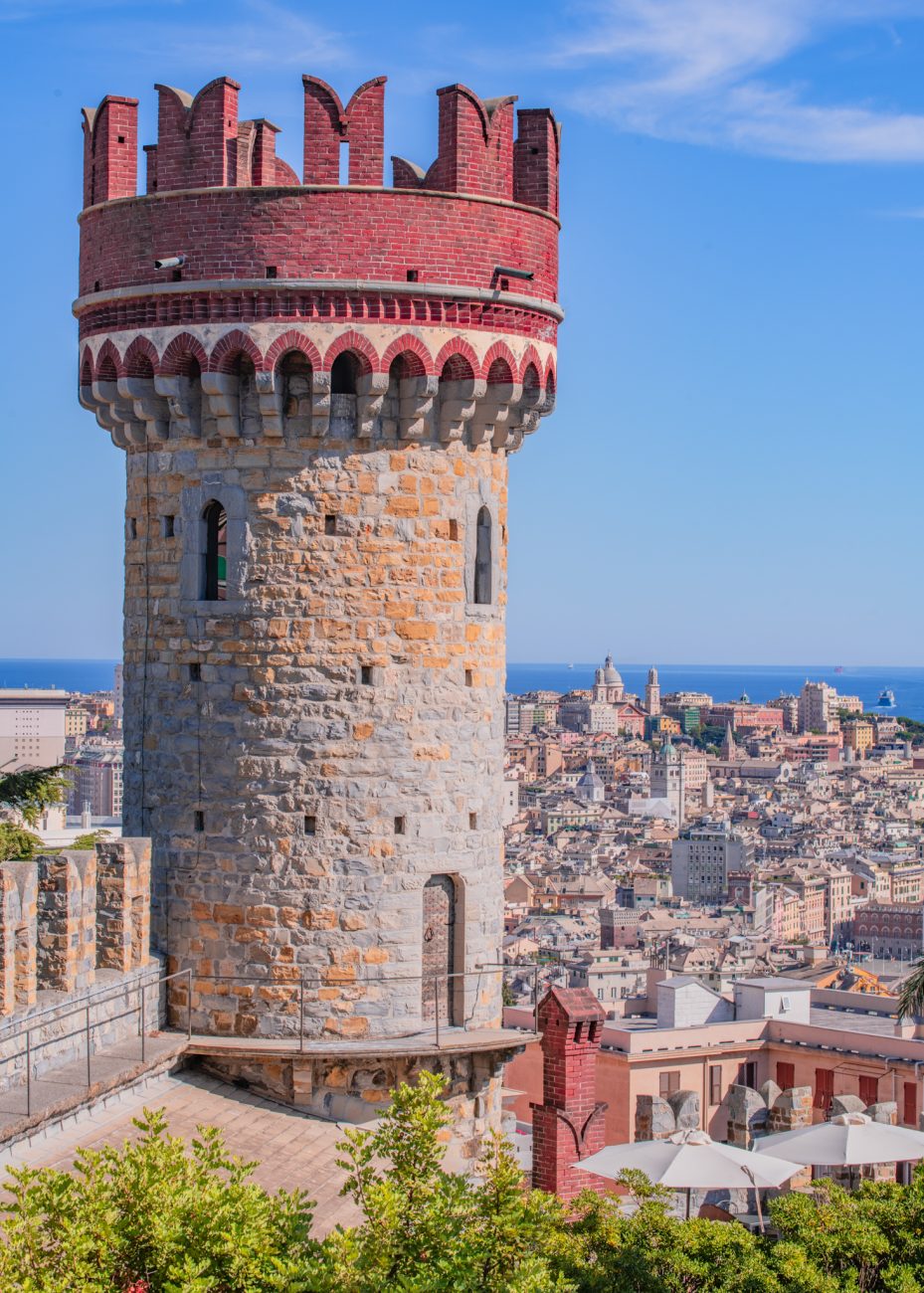 View from Castello d'Albertis in Genoa
