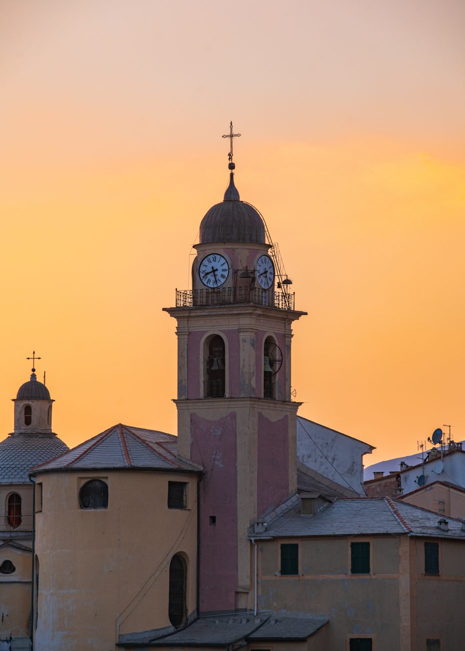 sunset in Camogli
