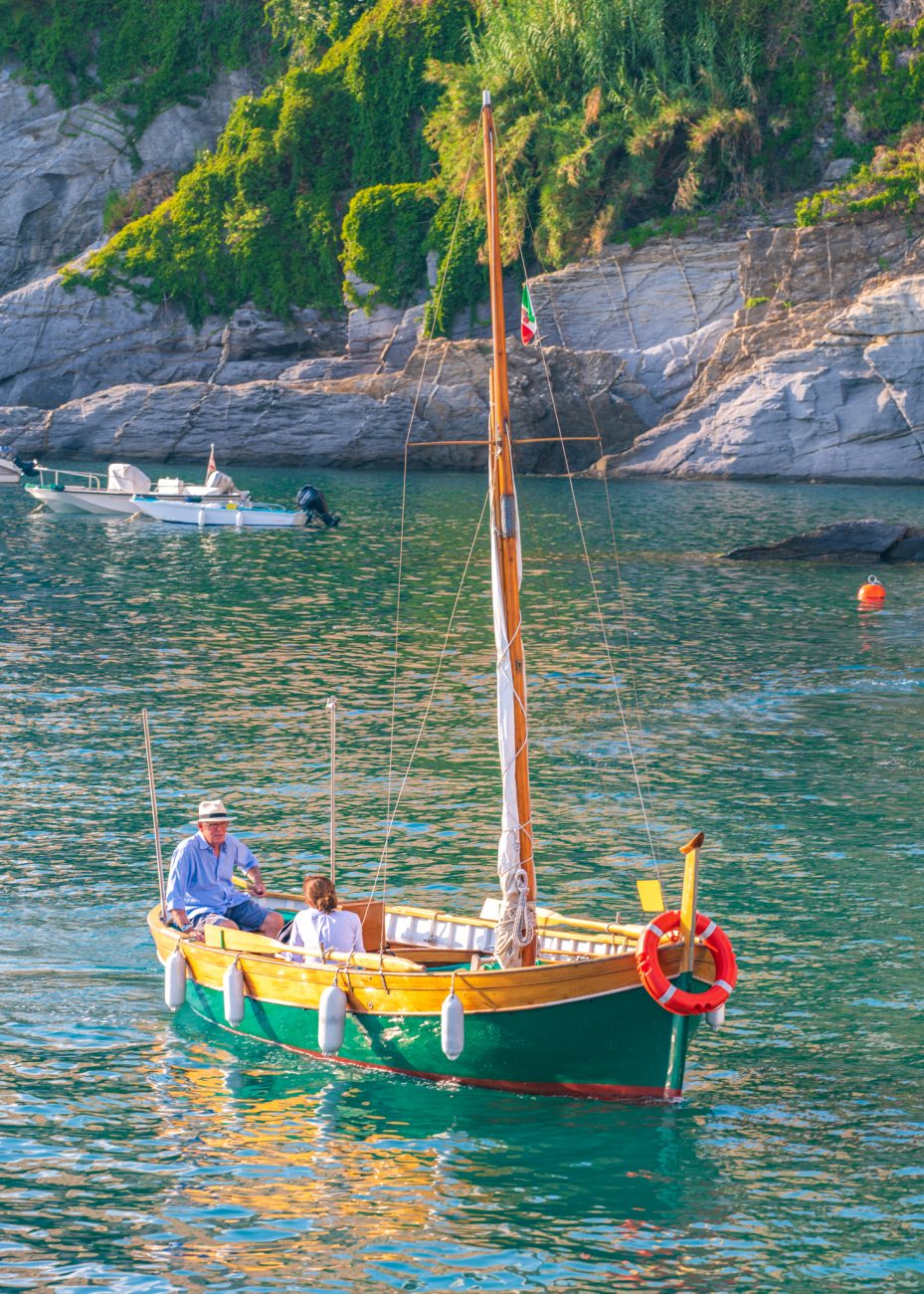 wooden boat in Camogli