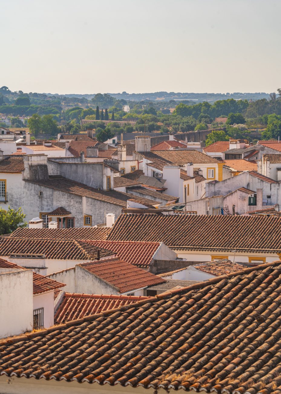 Panoramic view from Jardim Diana overlooking Évora