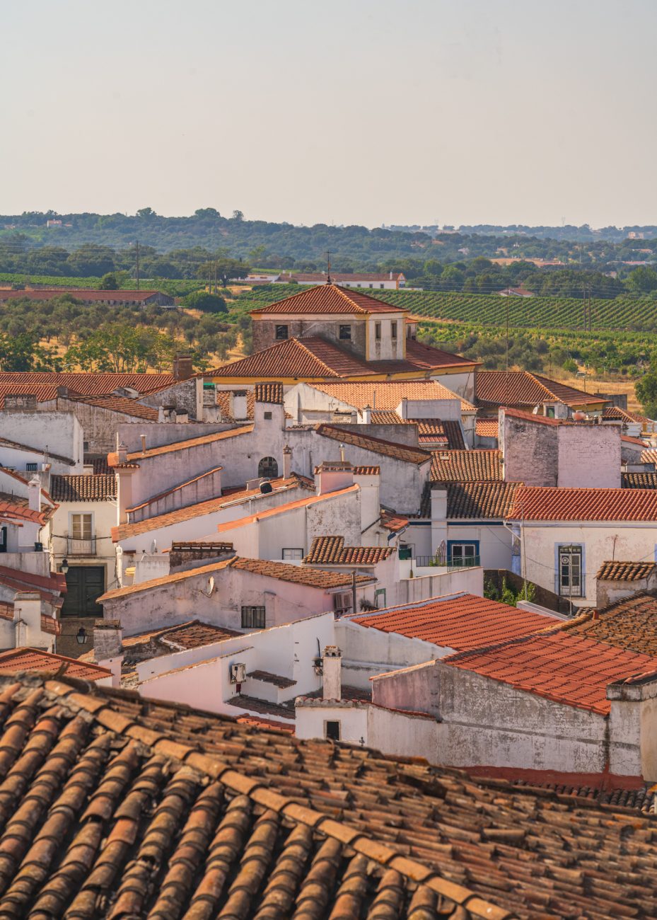 Rooftops of Évora seen from Jardim Diana viewpoint