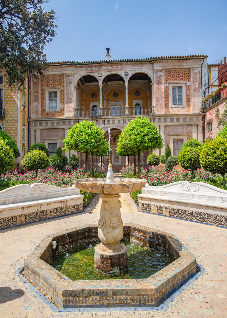 Gardens of Casa de Pilatos in Seville