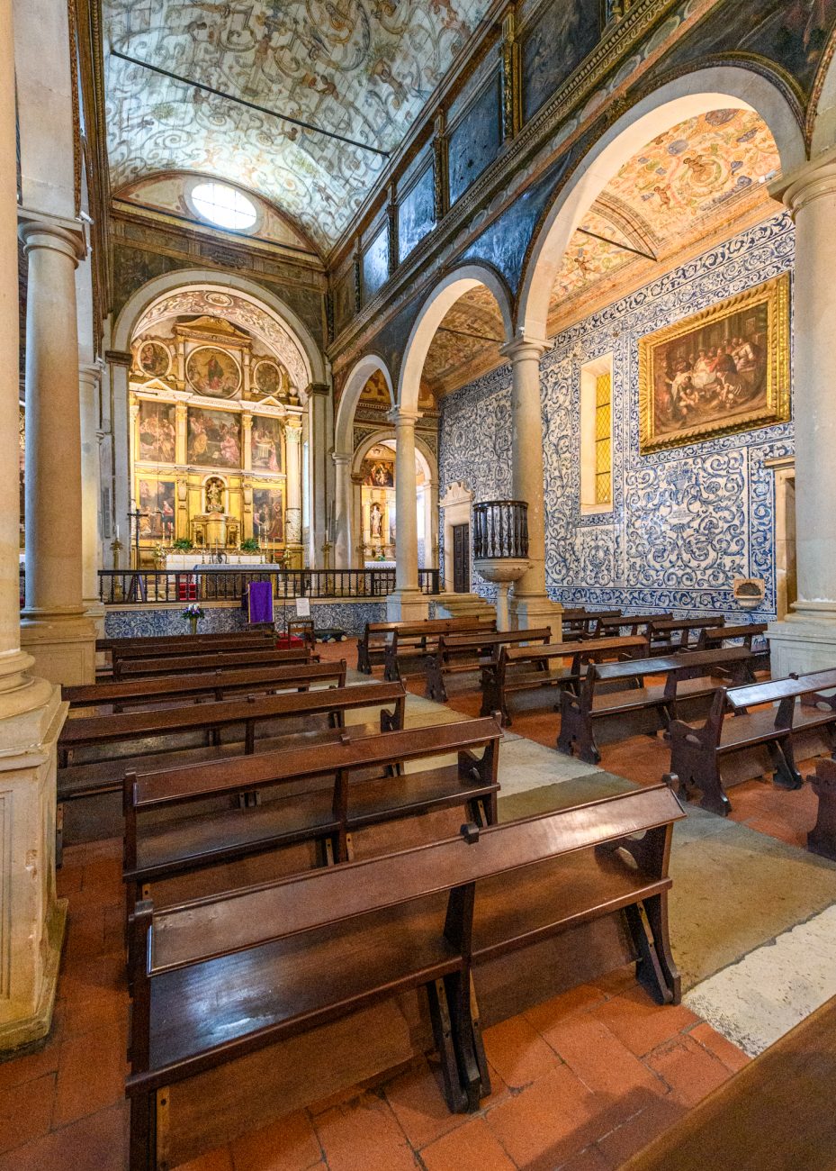 Inside Church of Saint Mary in Obidos