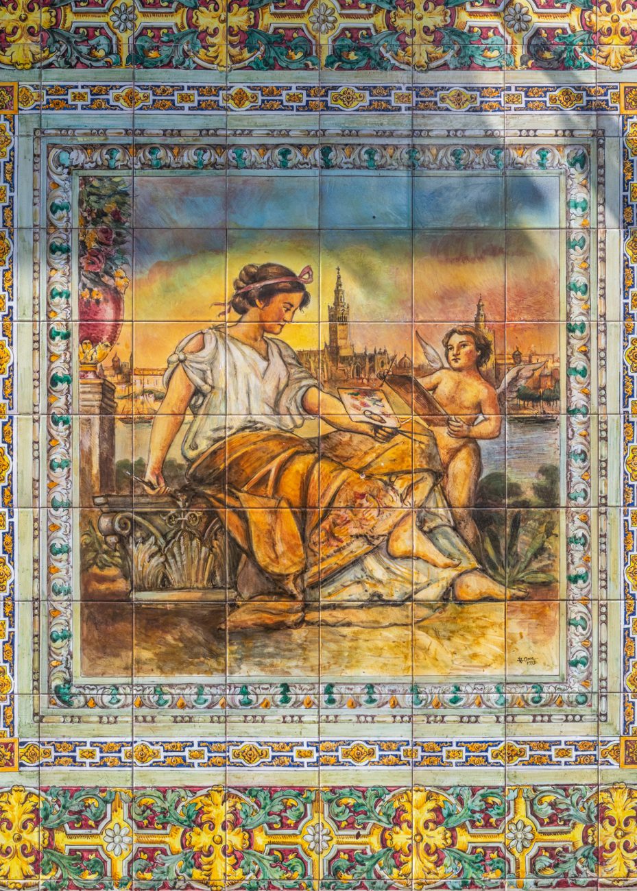 Andalusian tiles in Triana, Seville