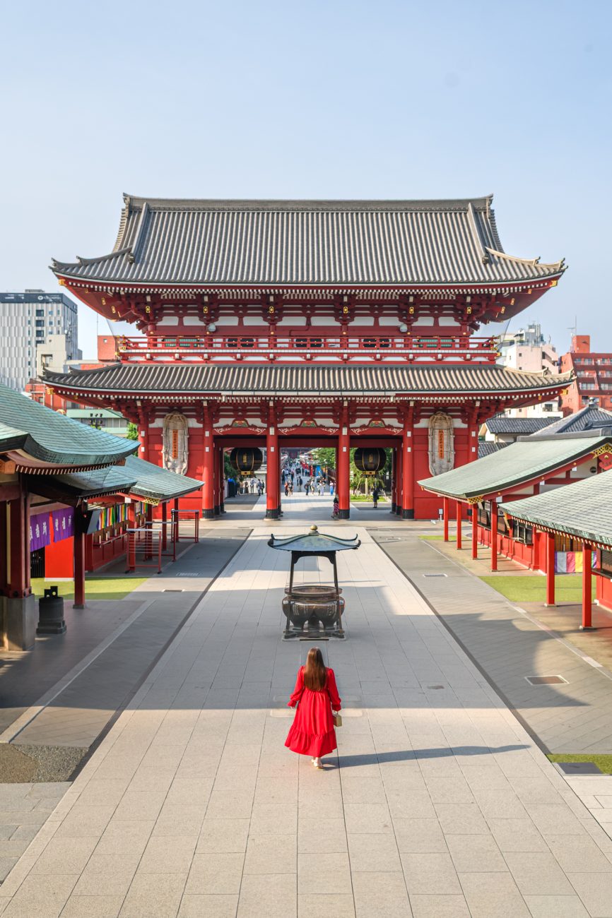 Senso-ji Temple in Asakusa, Tokyo, Japan's oldest Buddhist temple and one of the city's most famous attractions