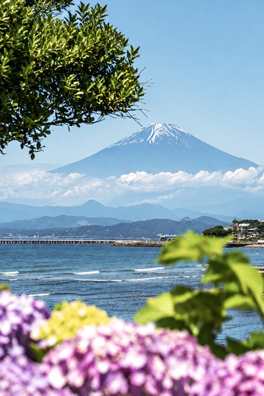 Kamakura coast in Japan